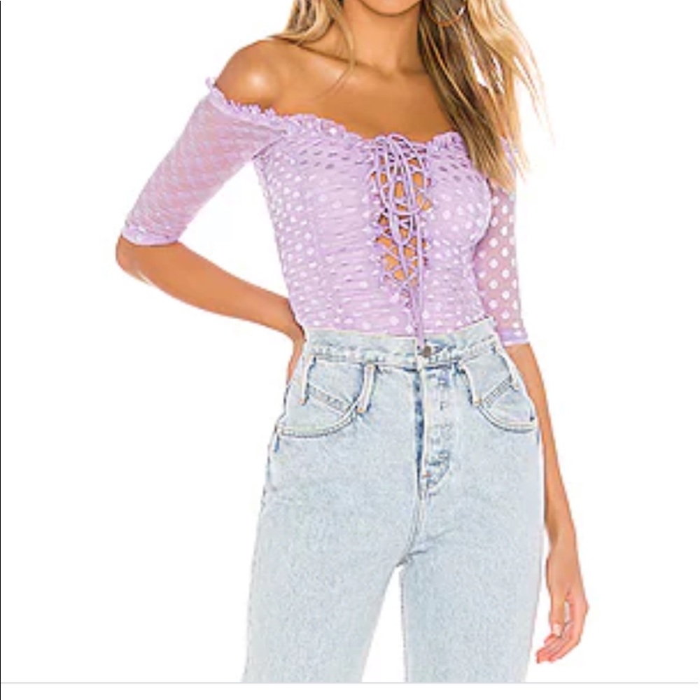 Majorelle bodysuit size extra small color purple